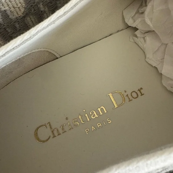 Dior Walk'n'Dior Platform Sneaker in stone grey sz 40 US 10 NWB $1,150 - Picture 11 of 16
